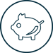 Piggybank Icon (DARK BLUE)